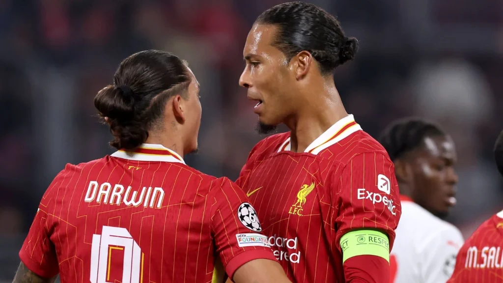 RB Leipzig 0-1 Liverpool Darwin Nunez