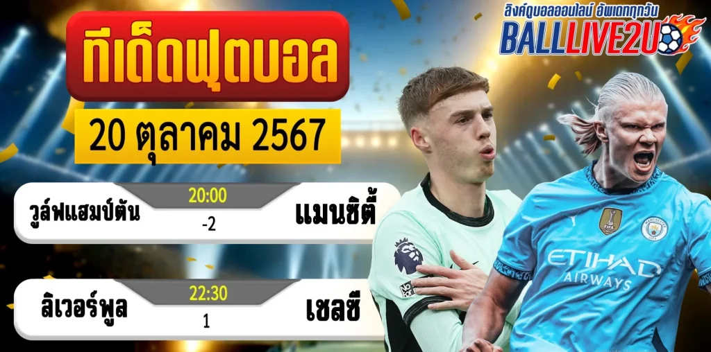 วิเคราะห์บอล 20 ตุลาคม 2567