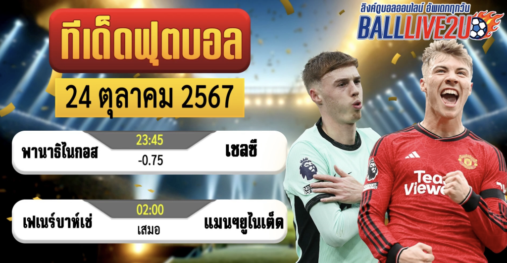 วิเคราะห์บอล 24 ตุลาคม 2567