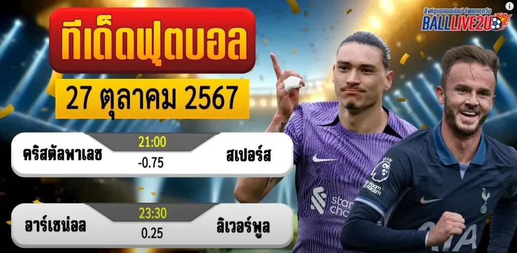 วิเคราะห์บอล 27 ตุลาคม 2567