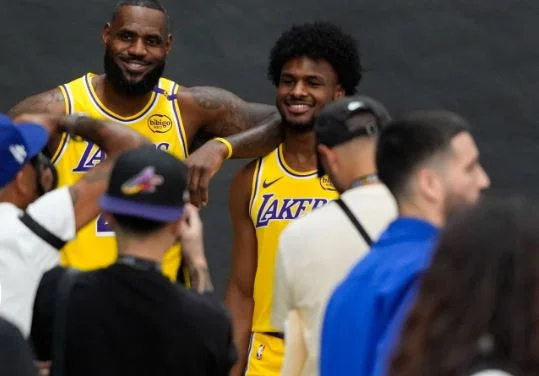 LeBron James and Bronny James